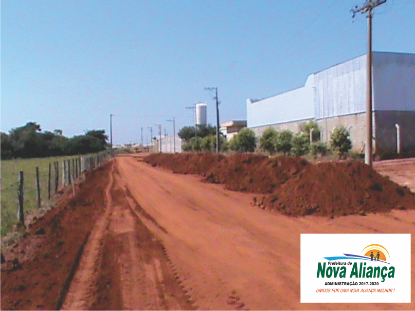 Prefeitura realiza obras de pavimentação no Distrito Industrial Waldir Pala - Prefeitura Municipal de Nova Aliança-SP