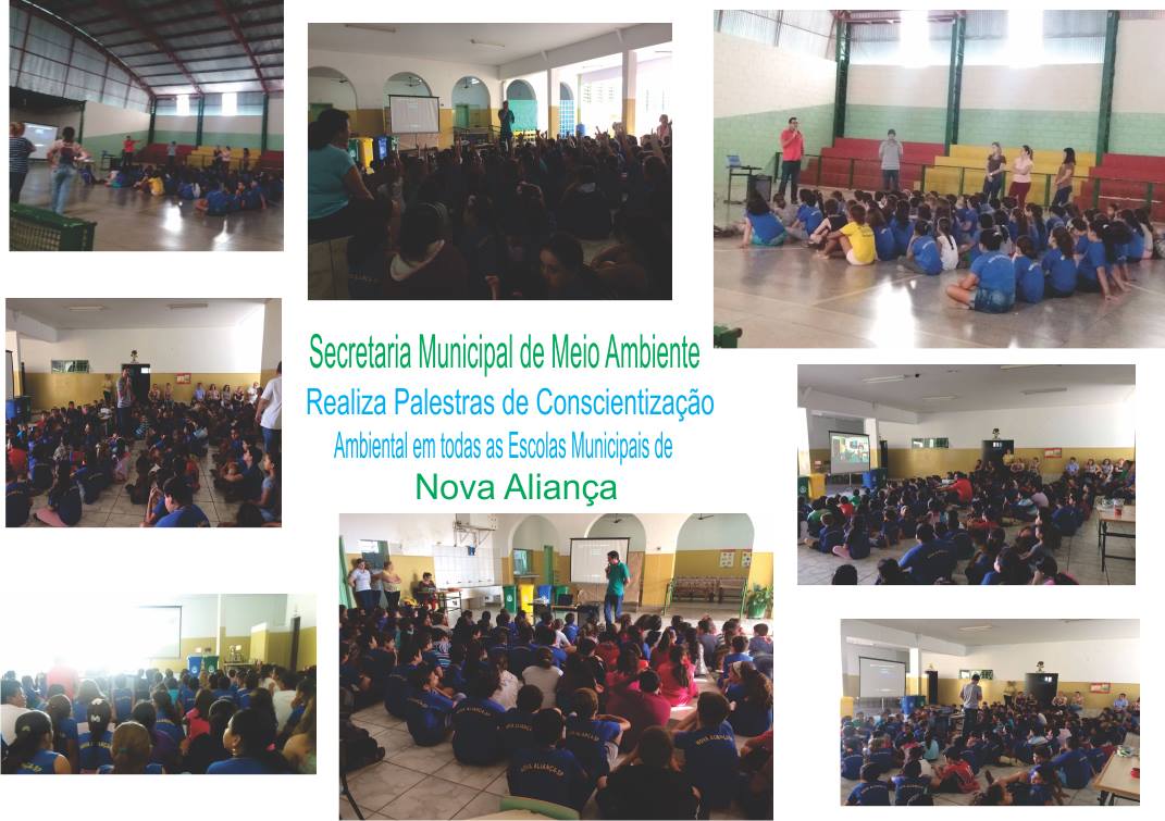 Meio Ambiente realiza palestras de conscientização ambiental nas escolas - Prefeitura Municipal de Nova Aliança-SP