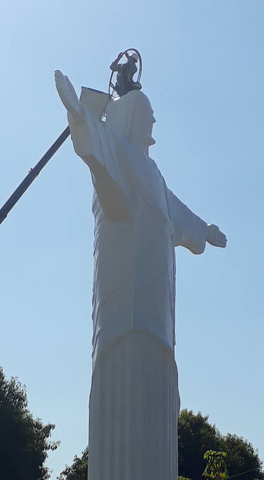 Estátua do Cristo Redentor de Nova Aliança é restaurada