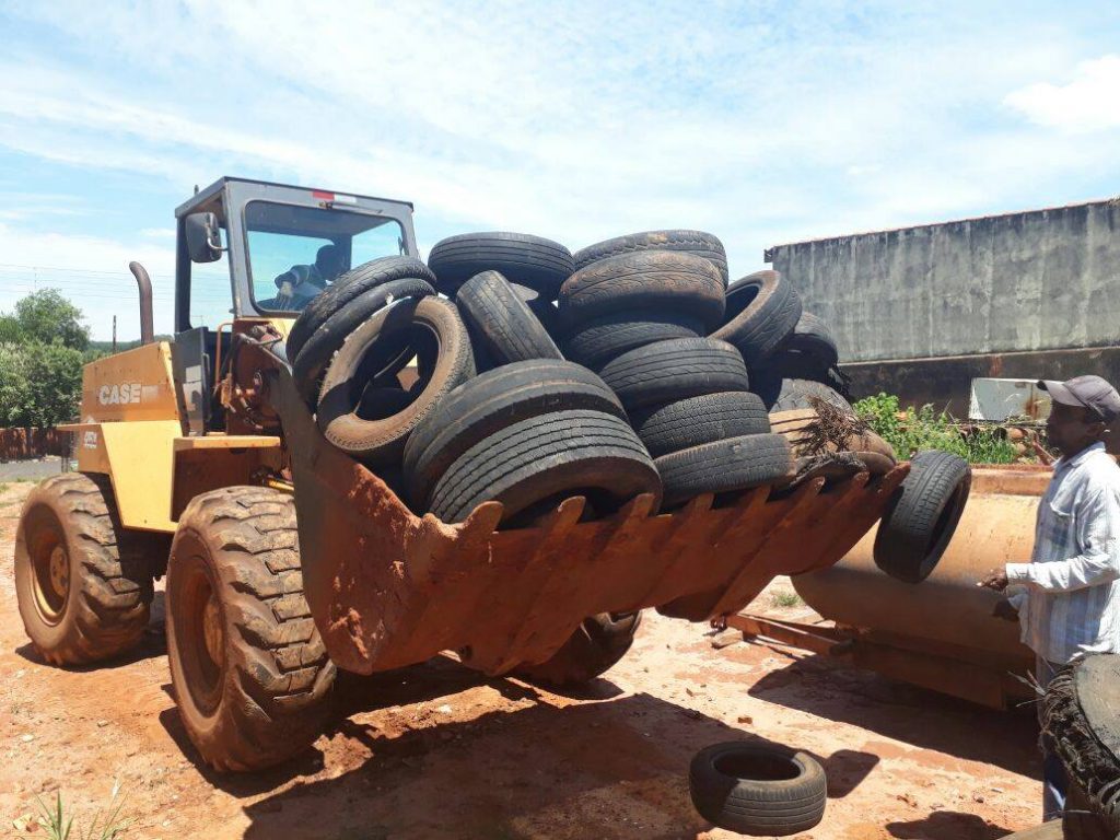 10 toneladas de pneus são descartados de maneira adequada