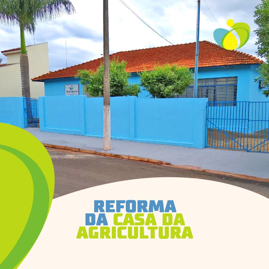 Reforma da Casa da Agricultura - Prefeitura Municipal de Nova Aliança-SP