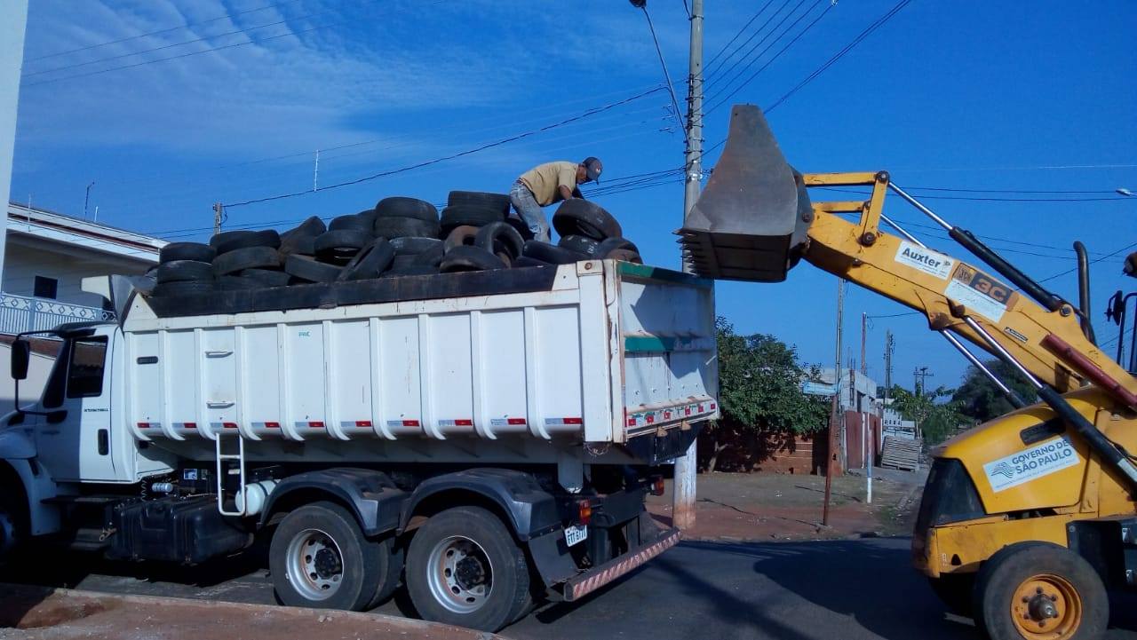 Secretaria Municipal de Meio Ambiente recolhe pneus em toda a cidade - Prefeitura Municipal de Nova Aliança-SP