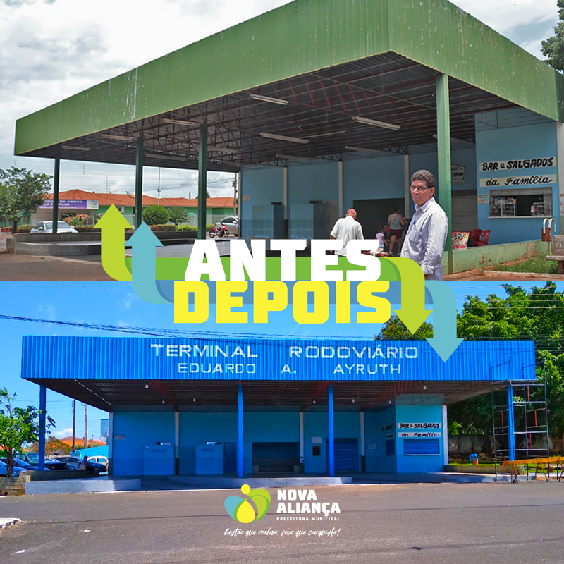 Melhorias do Terminal Rodoviário proporciona conforto aos usuários de ônibus - Prefeitura Municipal de Nova Aliança-SP