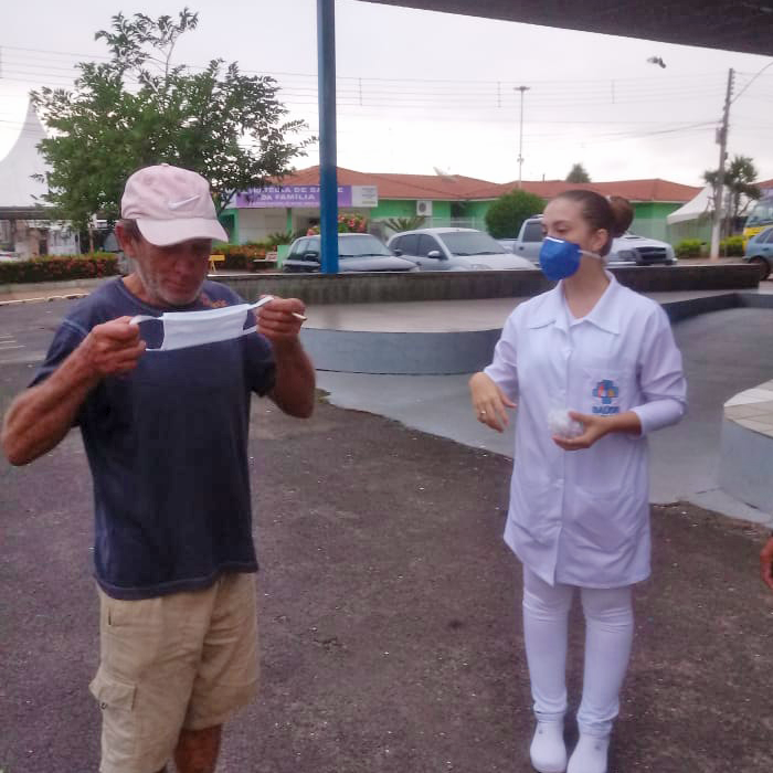 Saúde distribui máscaras de proteção contra o Coronavírus
