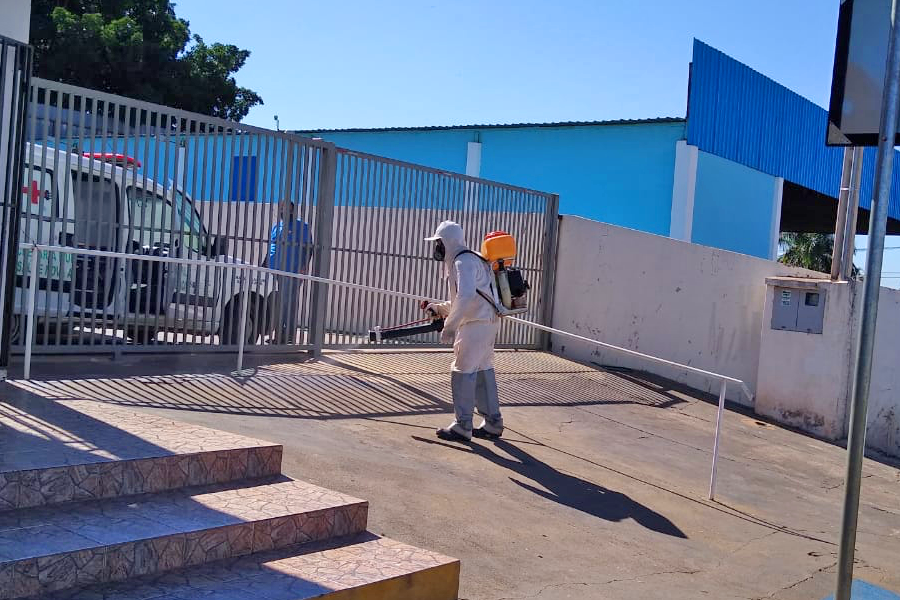 Desinfecção das ruas e espaços públicos continuam em Nova Aliança - Prefeitura Municipal de Nova Aliança-SP